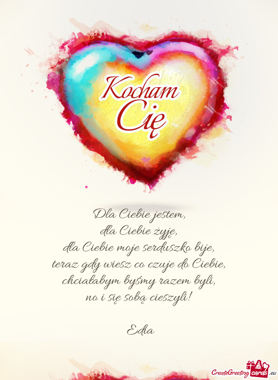 No i się sobą cieszyli!  Edia