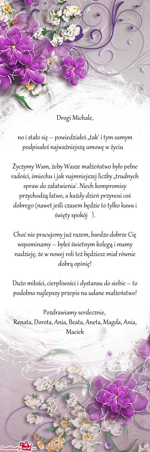 No i stało się – powiedziałeś „tak” i tym samym podpisałeś najważniejszą umowę w życ