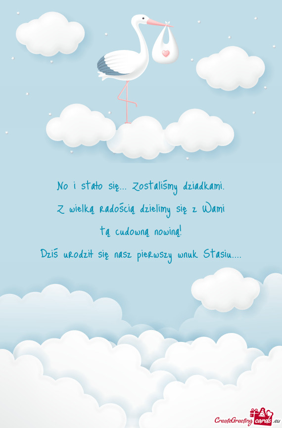 No i stało się... Zostaliśmy dziadkami