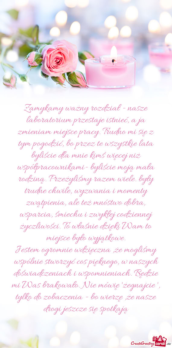 No mi się z tym pogodzić, bo przez te wszystkie lata byliście dla mnie kimś więcej niż współ