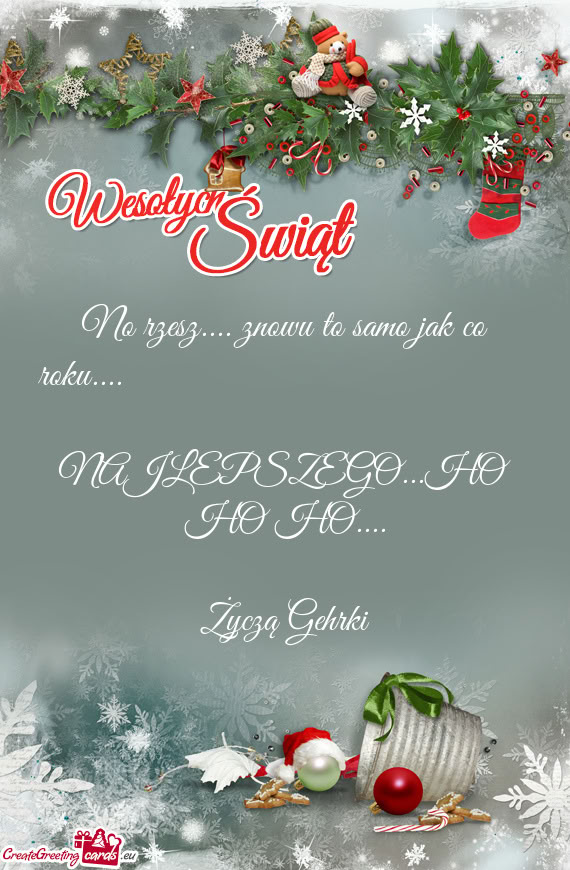 No rzesz.... znowu to samo jak co roku....🤪