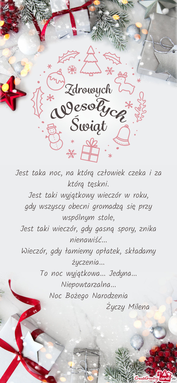 Noc Bożego Narodzenia       Milena