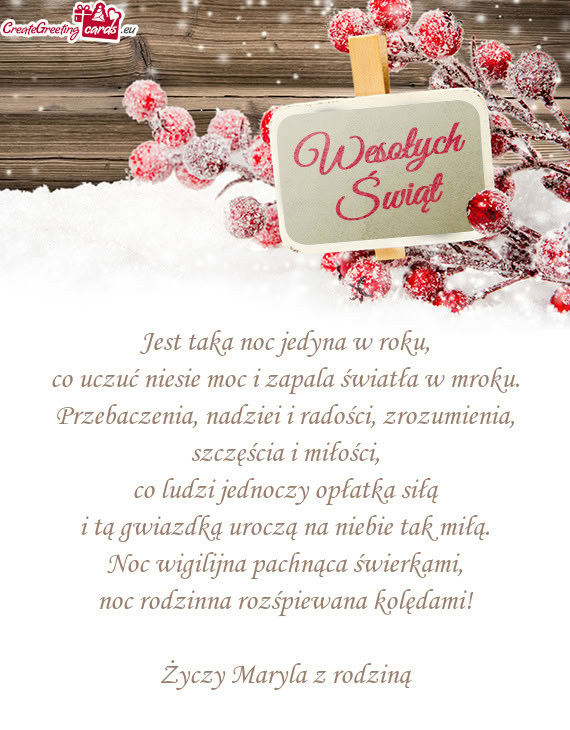 Noc rodzinna rozśpiewana kolędami! Maryla z rodziną