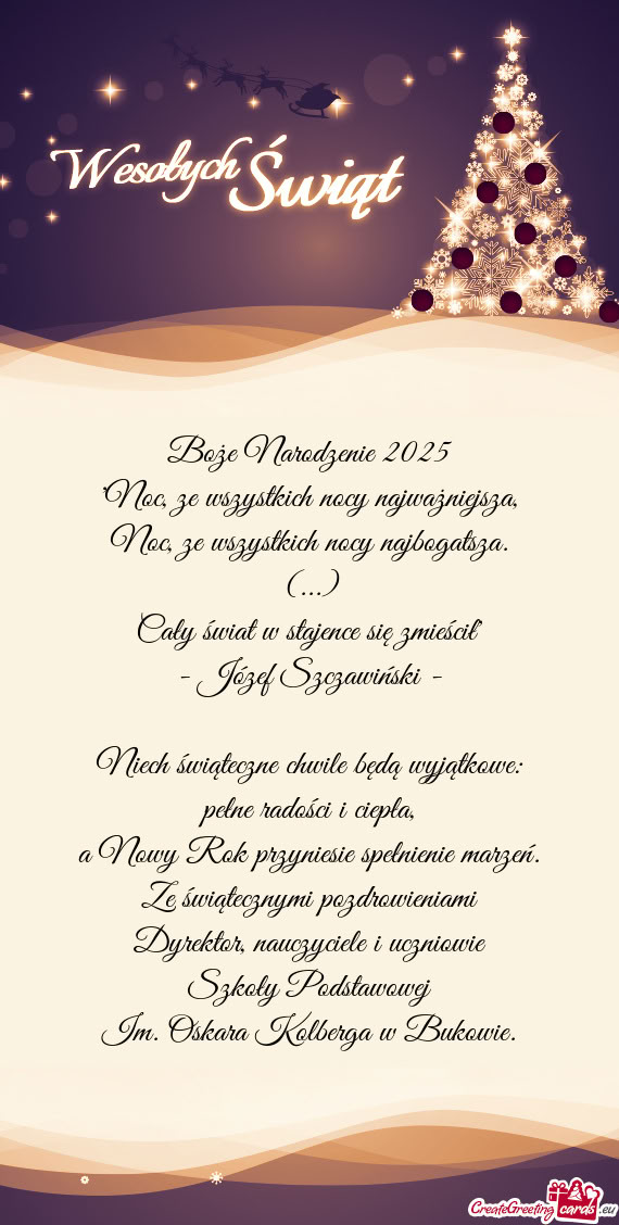 "Noc, ze wszystkich nocy najważniejsza