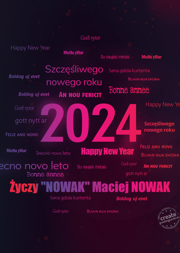 "NOWAK" Maciej NOWAK