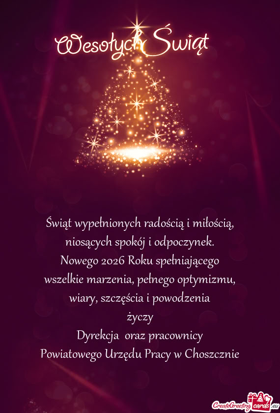 Nowego 2026 Roku spełniającego wszelkie marzenia