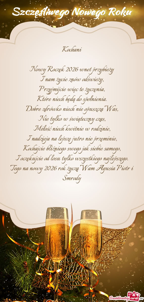 Nowy Roczek 2026 wnet przybieży