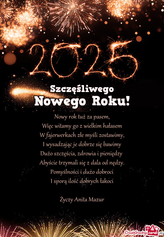 Nowy rok tuż za pasem