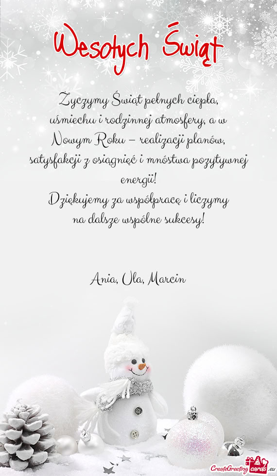 Nowym Roku – realizacji planów