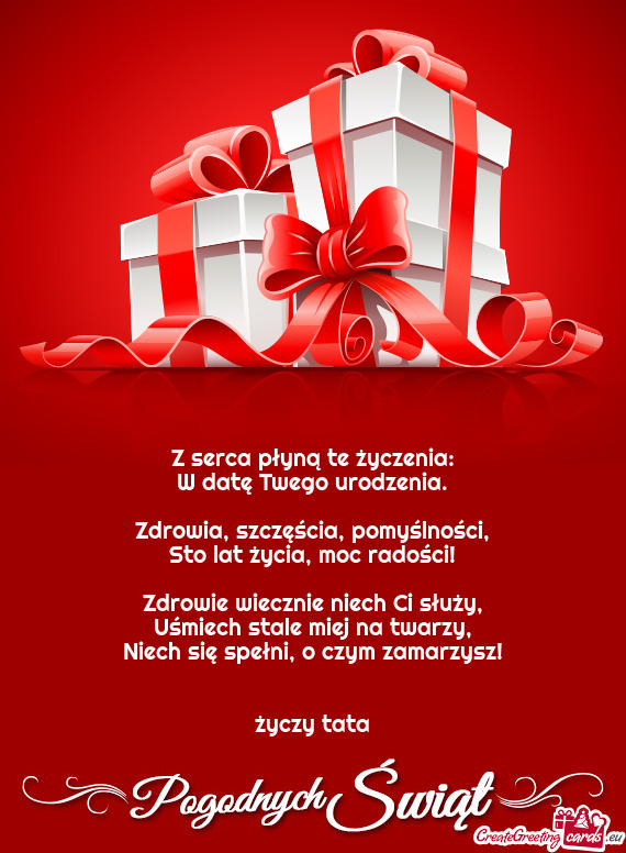 O czym zamarzysz!  tata