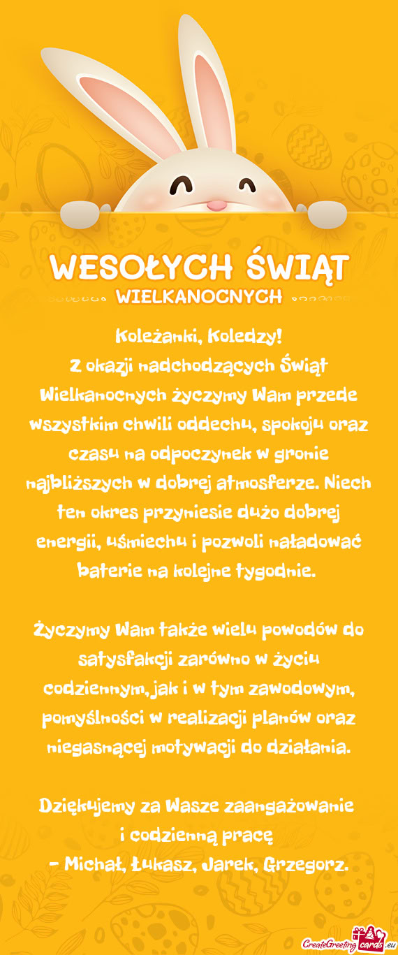 O dobrej energii, uśmiechu i pozwoli naładować baterie na kolejne tygodnie