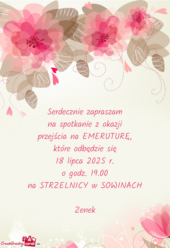 O godz. 19.00