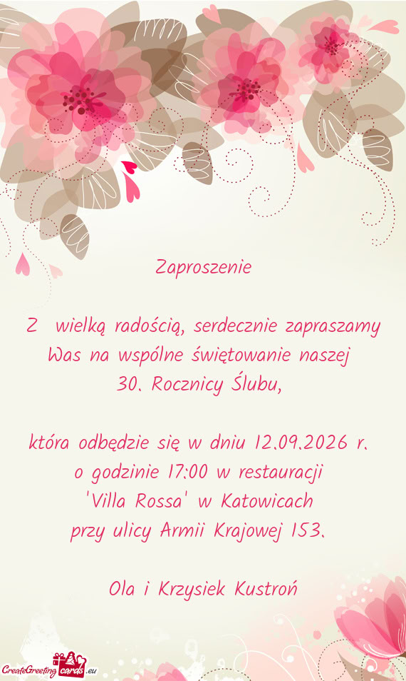 O godzinie 17:00 w restauracji
