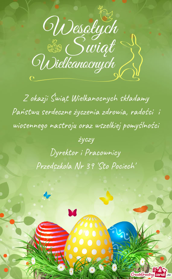 O nastroju oraz wszelkiej pomyślności życzy