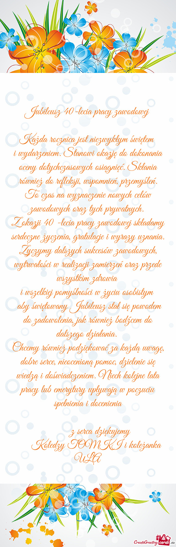 O refleksji, wspomnień, przemyśleń. To czas na wyznaczenie nowych celów zawodowych oraz tych pry