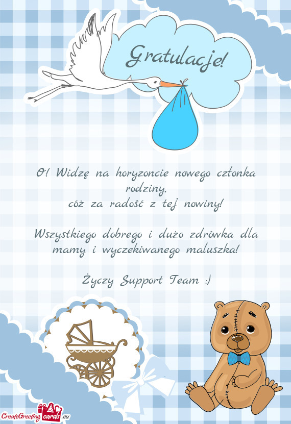 O! Widzę na horyzoncie nowego członka rodziny