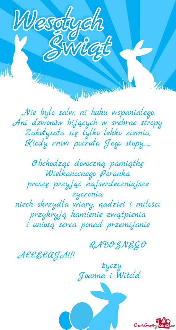 Obchodząc doroczną pamiątkę