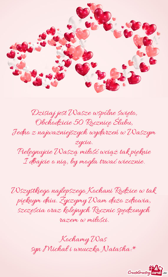 Obchodzicie 50 Rocznicę Ślubu