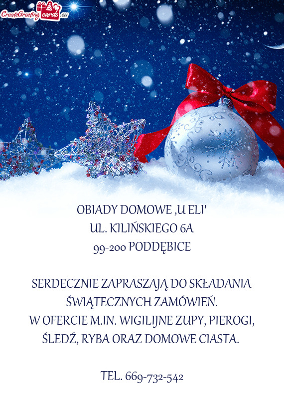 OBIADY DOMOWE ,U ELI"