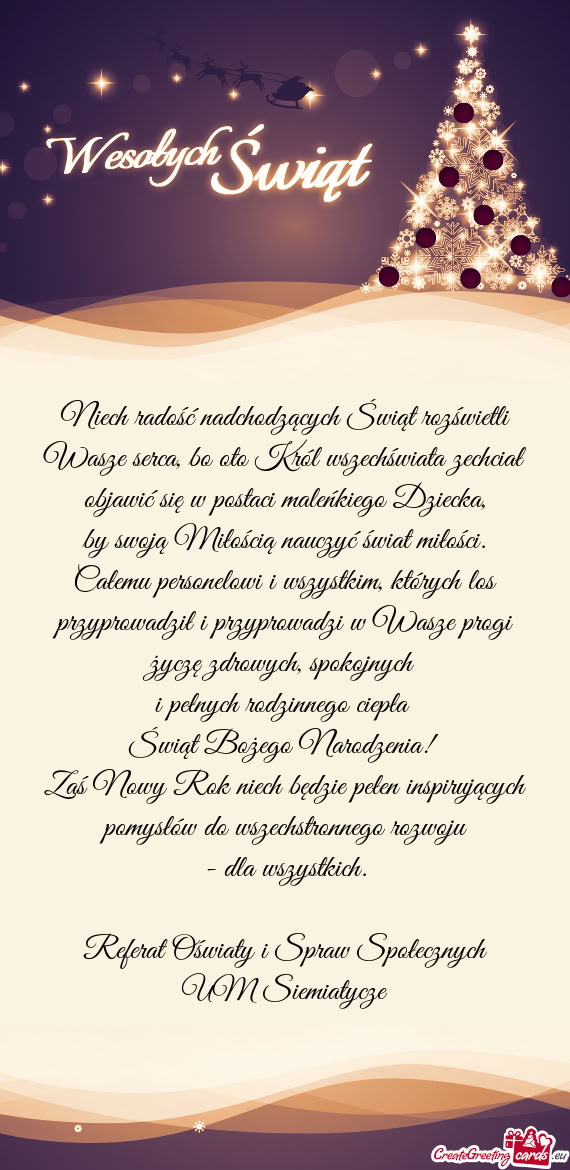 Objawić się w postaci maleńkiego Dziecka