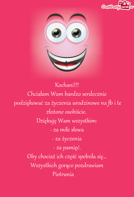 Oby chociaż ich część spełniła się…