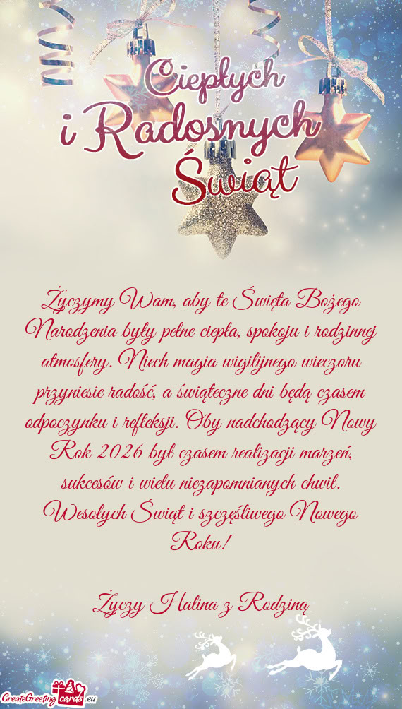 Oby nadchodzący Nowy Rok 2026 był czasem realizacji marzeń