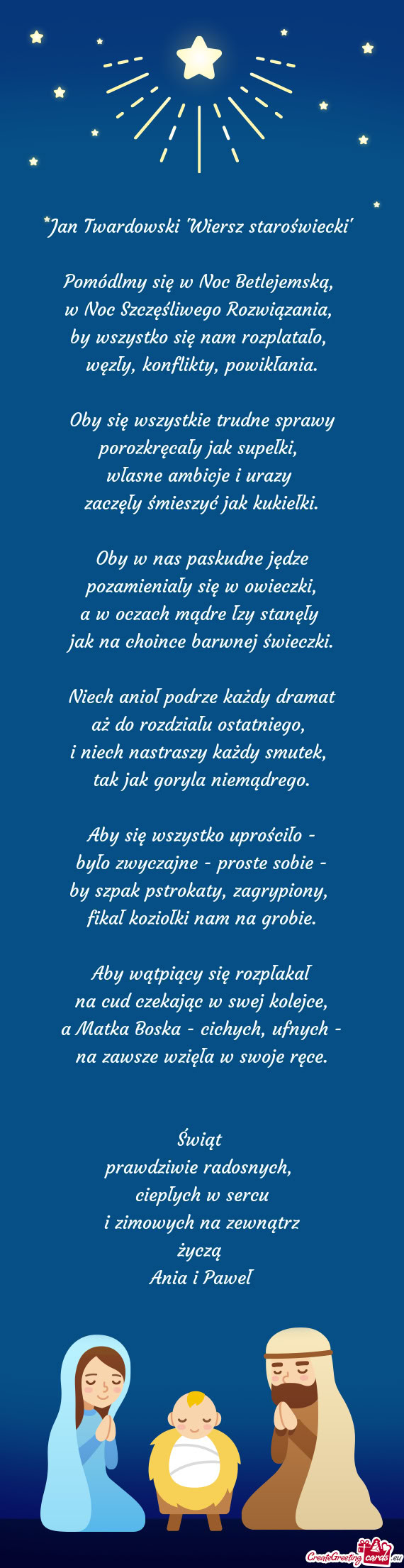 Oby w nas paskudne jędze pozamieniały się w owieczki