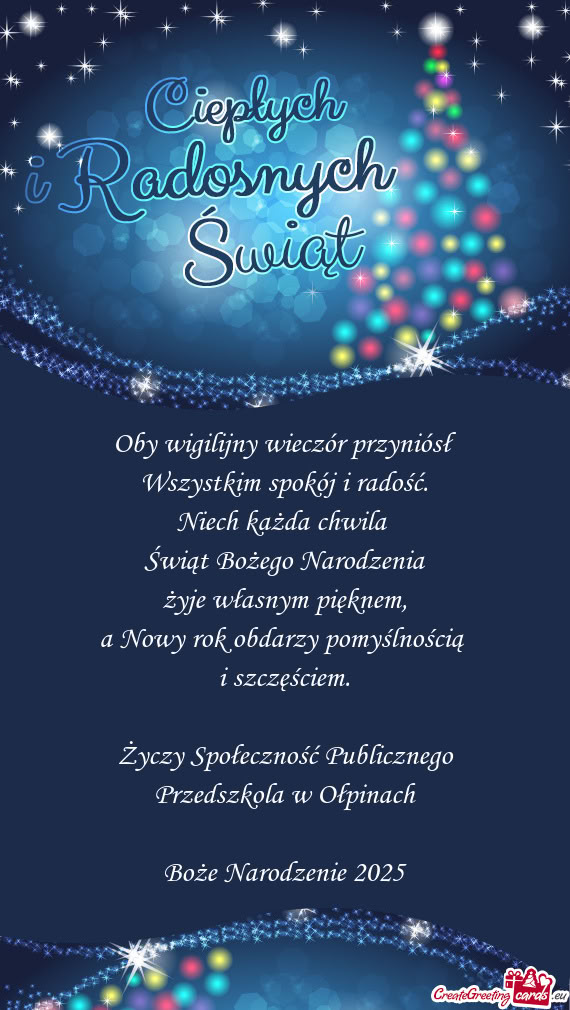 Oby wigilijny wieczór przyniósł
