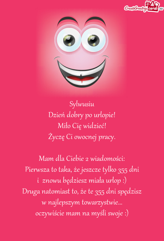 Oczywiście mam na myśli swoje :)