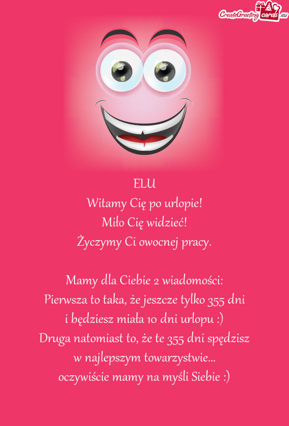 Oczywiście mamy na myśli Siebie :)