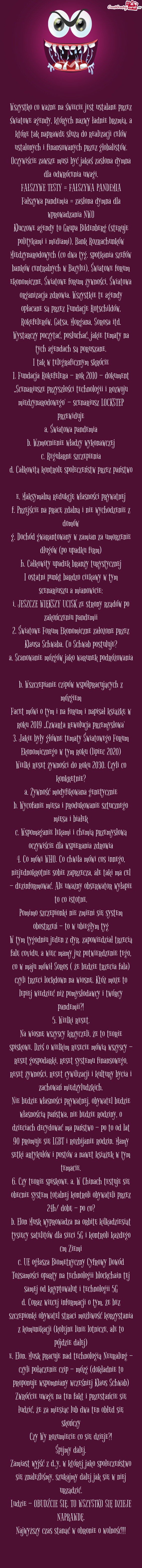 Oczywiście zawsze musi być jakaś zasłona dymna dla odwrócenia uwagi