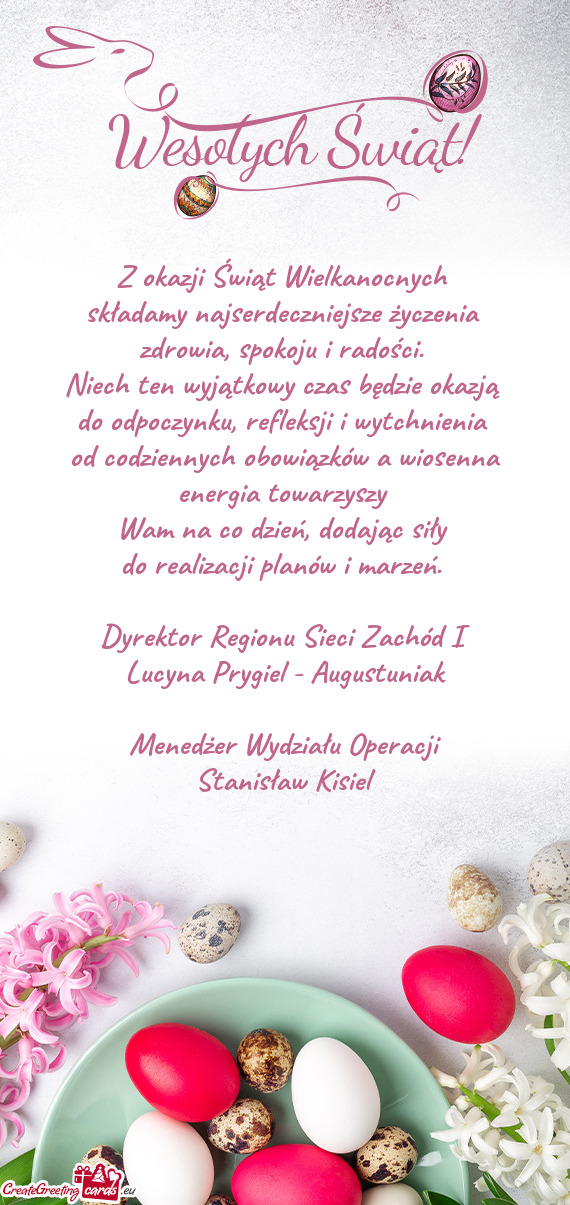 Od codziennych obowiązków a wiosenna energia towarzyszy