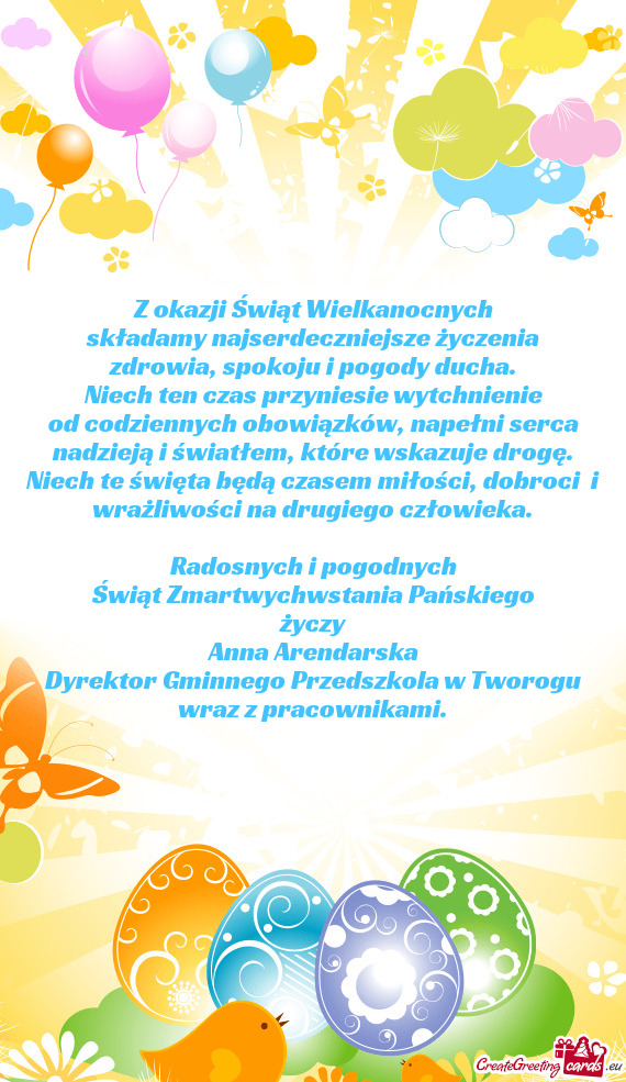 Od codziennych obowiązków, napełni serca nadzieją i światłem, które wskazuje drogę