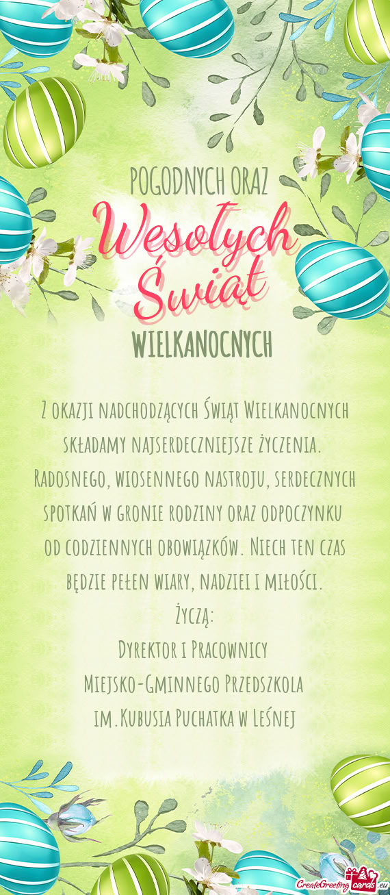 Od codziennych obowiązków. Niech ten czas będzie pełen wiary, nadziei i miłości