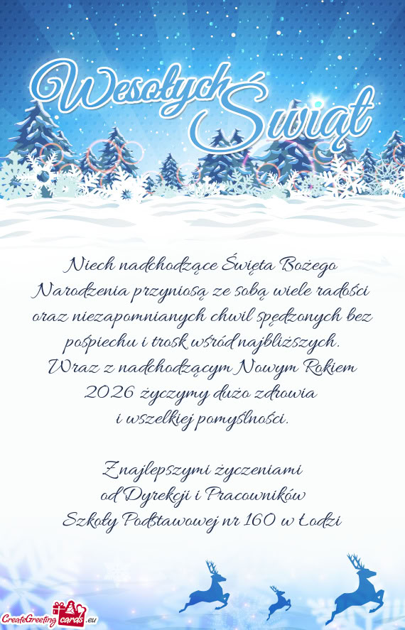 Od Dyrekcji i Pracowników