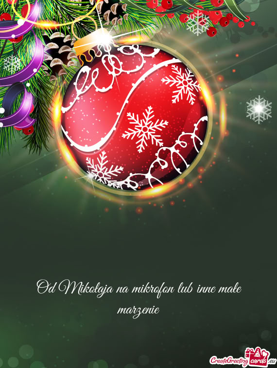 Od Mikołaja na mikrofon lub inne małe marzenie