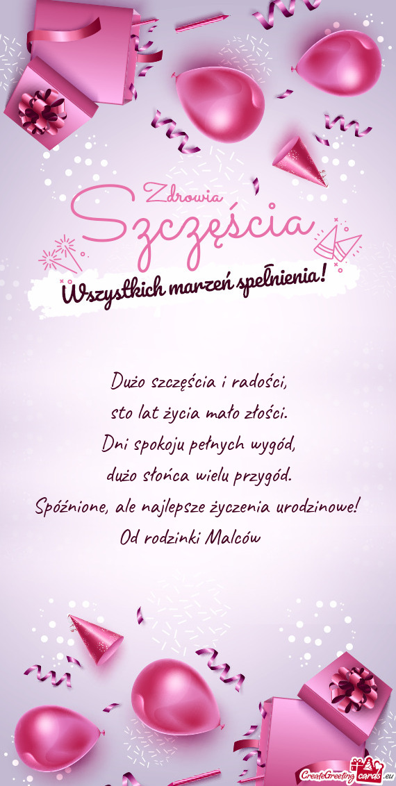 Od rodzinki Malców 😘