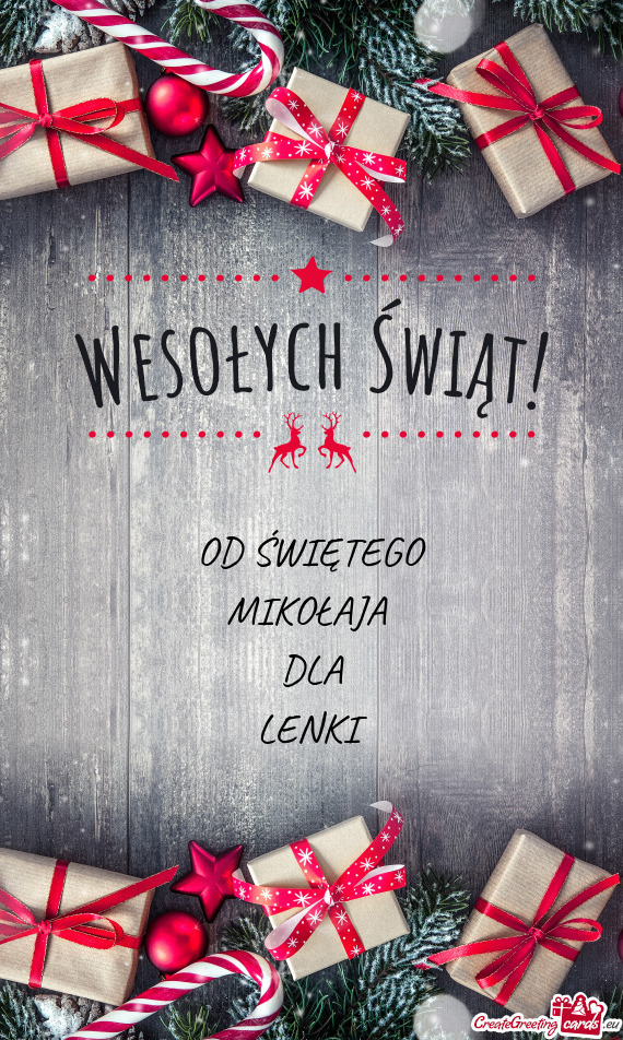 OD ŚWIĘTEGO MIKOŁAJA DLA LENKI