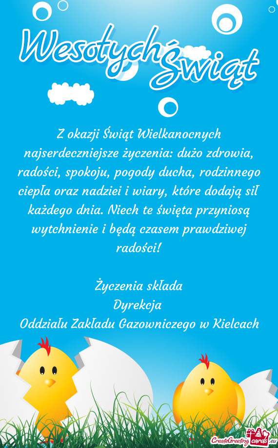 Oddziału Zakładu Gazowniczego w Kielcach