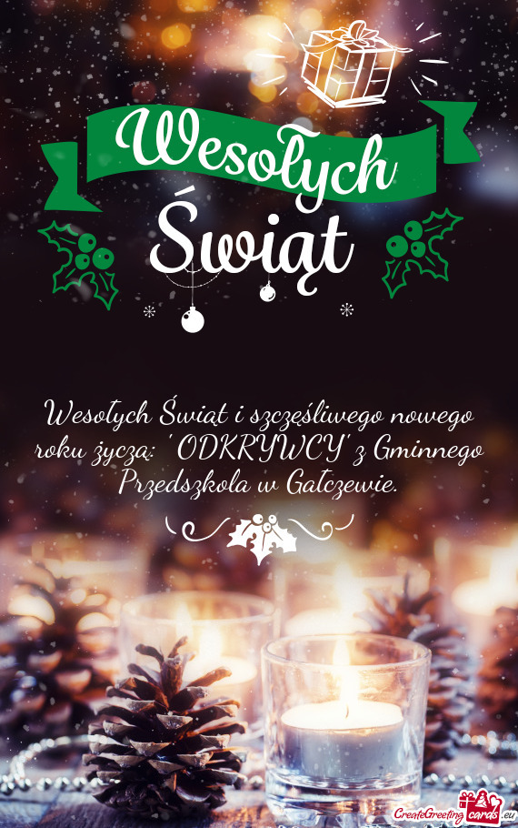 " ODKRYWCY" z Gminnego Przedszkola w Gałczewie