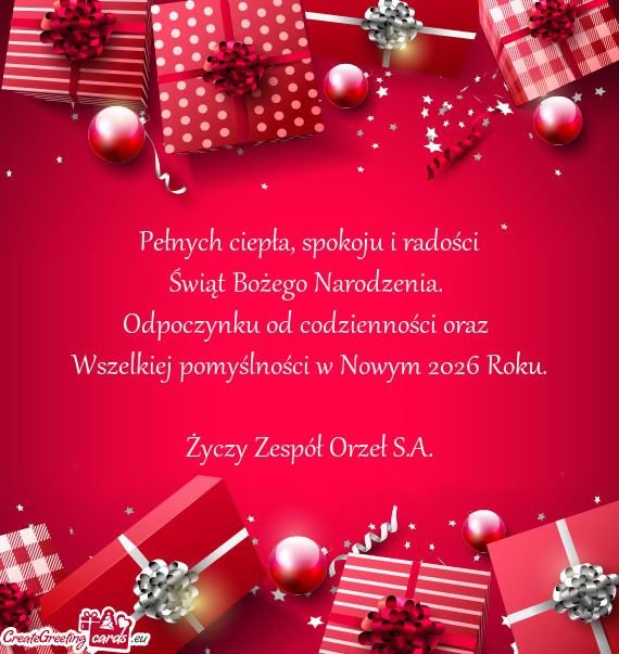 Odpoczynku od codzienności oraz
