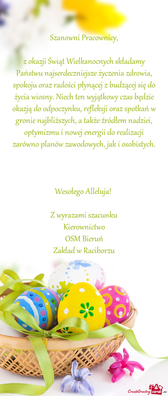 Odpoczynku, refleksji oraz spotkań w gronie najbliższych, a także źródłem nadziei, optymizmu i