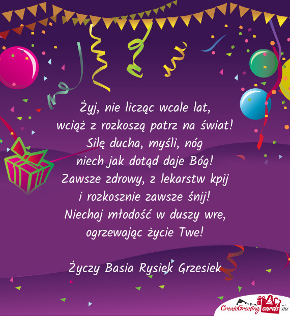 Ogrzewając życie Twe! Basia Rysiek Grzesiek