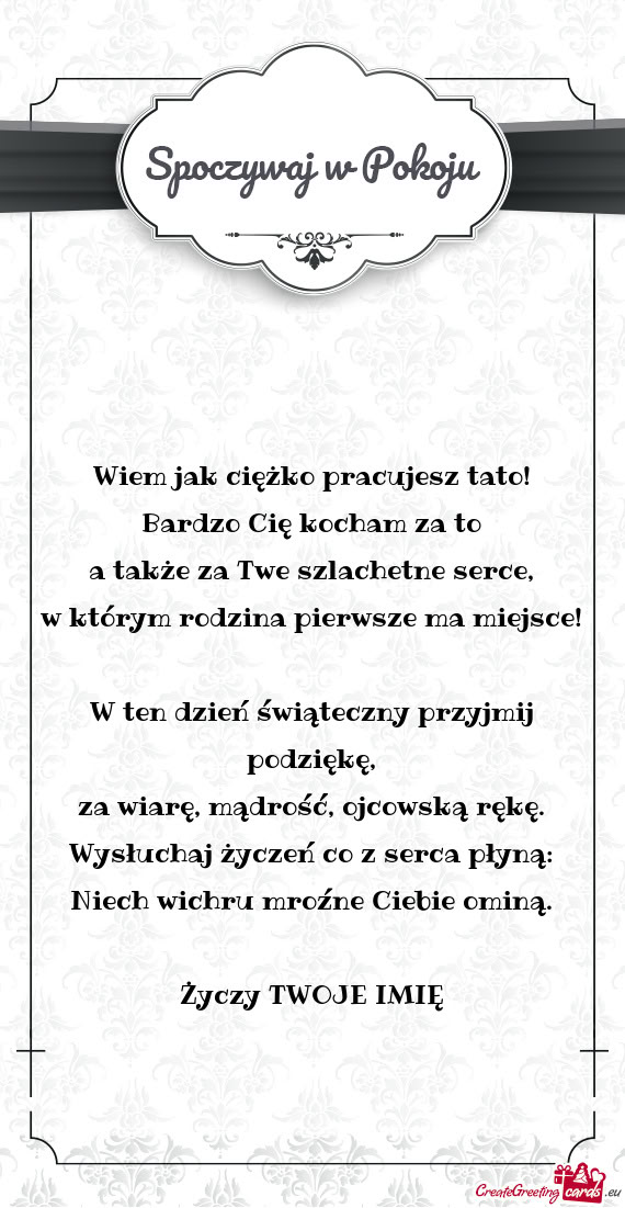 Ojcowską rękę