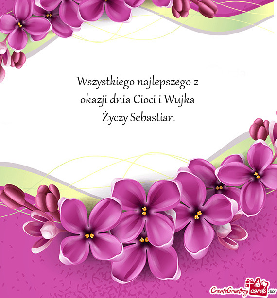 Okazji dnia Cioci i Wujka