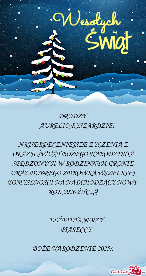 OKAZJI ŚWUĄT BOŻEGO NARODZENIA