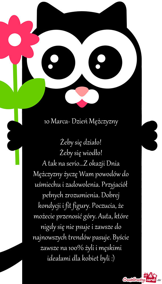 Ół pełnych zrozumienia. Dobrej kondycji i fit figury. Poczucia, że możecie przenosić góry. Au