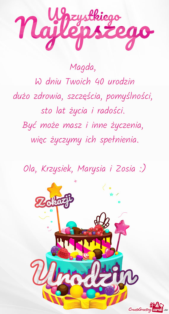 Ola, Krzysiek, Marysia i Zosia :)