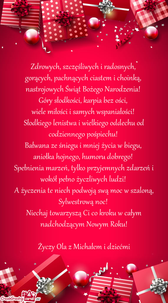 Ola z Michałem i dziećmi