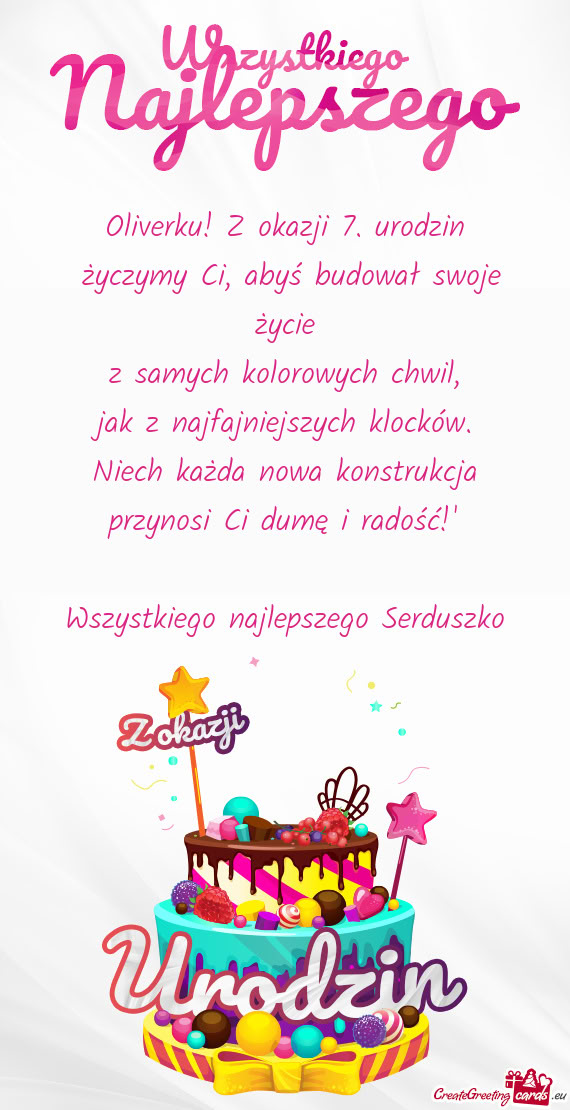 Oliverku! Z okazji 7. urodzin